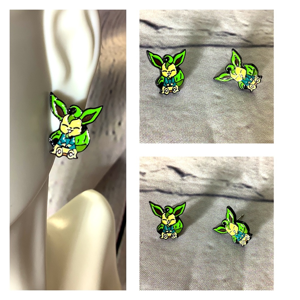 Poke-man Stud Earrings
